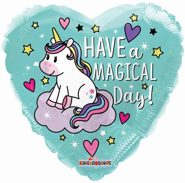 Magical Day Unicorn 18" Foil Birthday Balloon