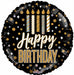 Birthday Candles & Dots 9-Inch Holographic Foil Balloon