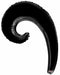 14-Inch Black Kurly Wave Foil Balloon