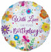 With Love on Your Birthday 18-Inch Foil Balloon