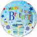 Happy Birthday Brother 18-Inch Foil Balloon