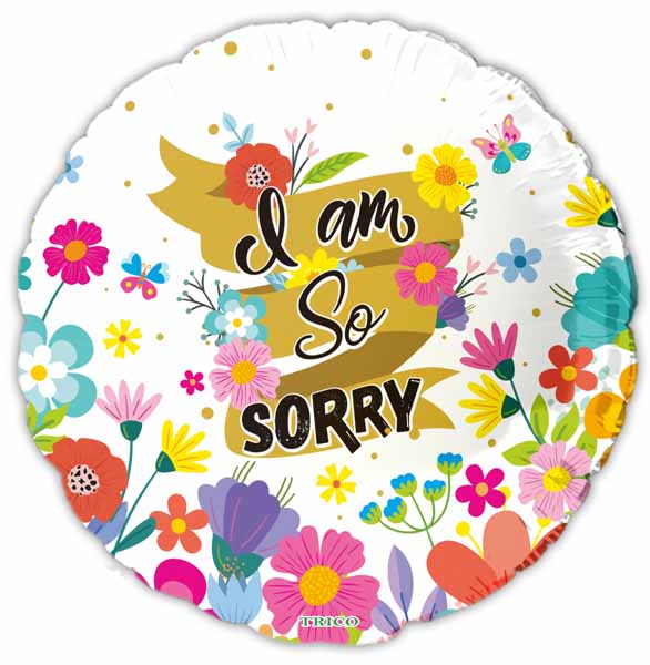 I Am So Sorry 18-Inch Foil Balloon