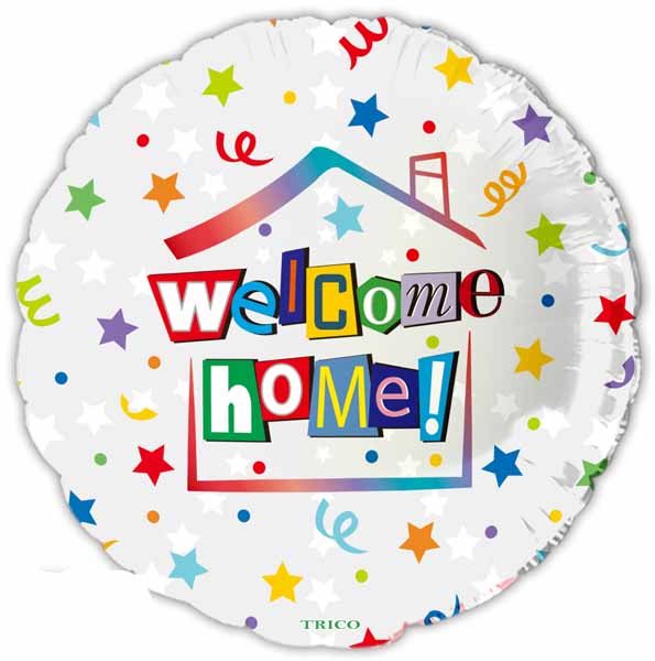 Welcome Home 18-Inch Foil Balloon