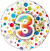 NUMBER BALLOONS "3" 18" 1/PKG