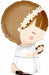 Communion Girl 36-Inch Shaped Foil Balloon