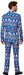 Suitmeister Men's Blue Nordic Christmas Suit, XX-Large