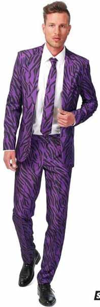 Suitmeister Men's Pimp Tiger Costume, Small