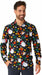 Suitmeister Men's Santa Elves Black Christmas Shirt, XXL