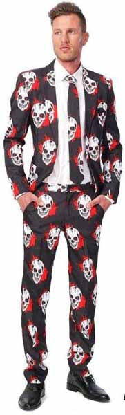 Suitmeister Men's Skulls Blood Suit, X-Large