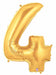 34-Inch Gold Number 4 Megaloon Balloon