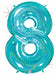 Megaloon Number 8 Holographic Balloon, 40 Inch