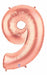 34-Inch Rose Gold Number 9 Megaloon Balloon