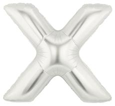 7 Inch Silver X Megaloon Letter Balloon