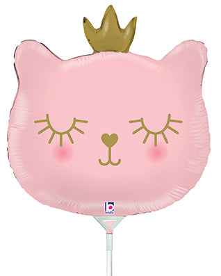 Cat Princess 14-Inch Mini Shape Foil Balloon