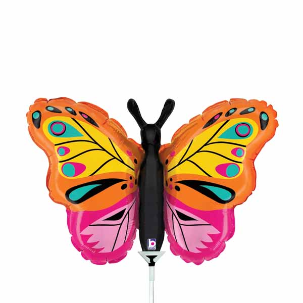 Colourful Butterfly 14-Inch Mini Shape Foil Balloon