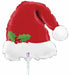 14-Inch Christmas Santa Hat Mini Foil Balloon