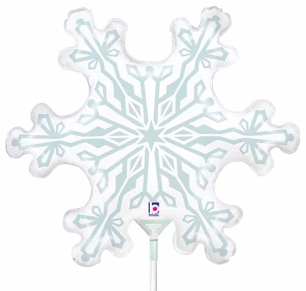 14-Inch Snowflake Mini Foil Balloon