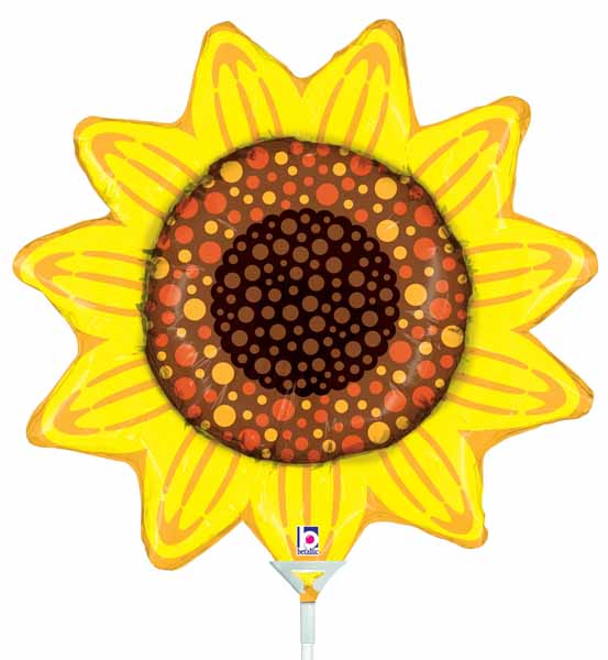 14-Inch Sunflower Mini Shape Foil Balloon