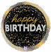 Metallic Birthday Party 9" Round Foil Balloon