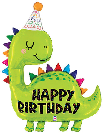 Dino Birthday 52-Inch Shaped Foil Balloon