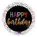 Colourful Dots Birthday Foil Balloon, 18 Inch Round