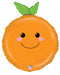 Orange Produce Pal 26-Inch Shaped Foil Balloon
