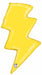 31-Inch Lightning Bolt Shaped Foil Balloon