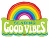 Mighty Good Vibes 37-Inch Shaped Foil Balloon