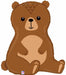 Woodland Bear 34-Inch Shaped Foil Balloon