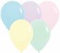 Pastel Matte Assorted 5-Inch Latex Balloons, 100 Count