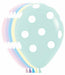 POLKA DOTS ALL OVER 11" MATTE ASST 50/BG