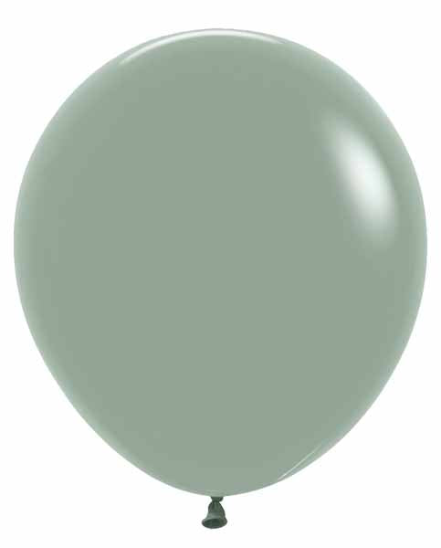 Pastel Dusk Laurel Green 18-Inch Latex Balloons, 25-Pack