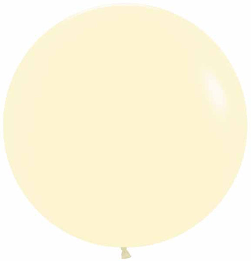 Pastel Matte Yellow 24-Inch Latex Balloons, 10 Pack