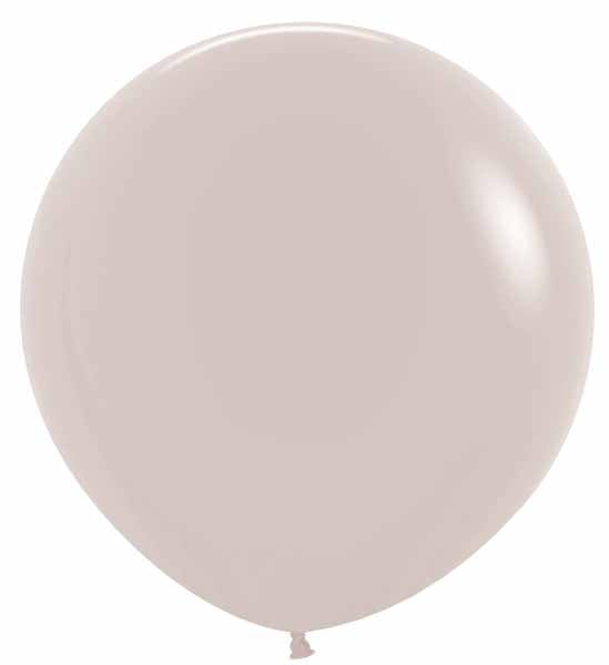 Sempertex White Sand 24-Inch Latex Balloons, 10 Pack