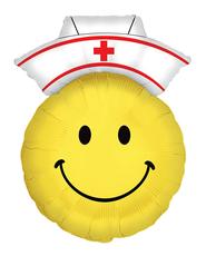 Smiley Nurse 28-Inch Shaped Foil Balloon