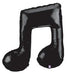 Black Double Music Note Foil Balloon, 40 Inch