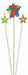 Number 7 Star Candles, 3 Pack