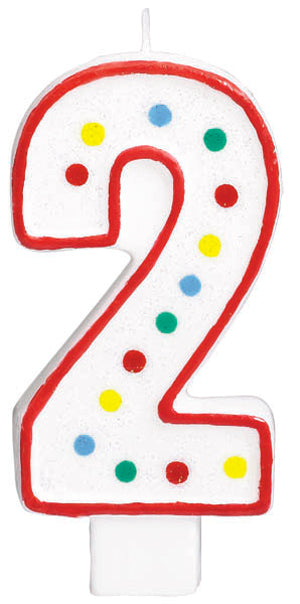 5-Inch Number 2 Birthday Candle