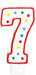 5-Inch Number 7 Birthday Candle