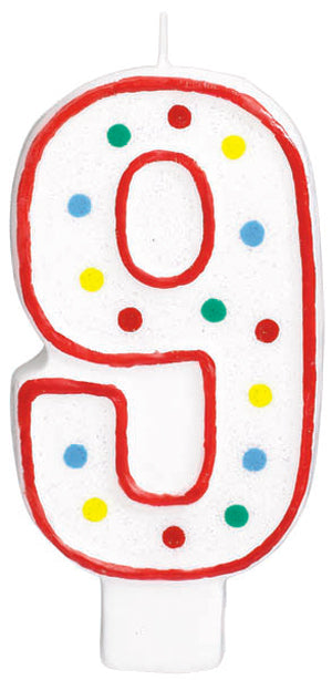 5-Inch Number 9 Birthday Candle