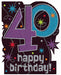 The Party Continues 40th Birthday Glitter Cutout