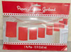 Red Paper Lantern Garland, 12 ft
