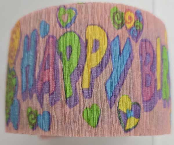 Whimsical Hearts Crepe Paper Streamer, 42 ft