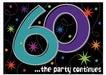 The Party Continues 60th Birthday Decoration Kit