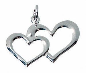 3/4-Inch Heart Charms, 24 Count