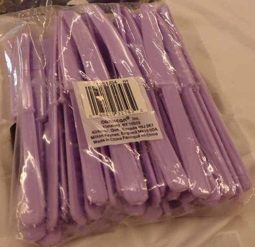 Lavender Plastic Knives, 50 Count