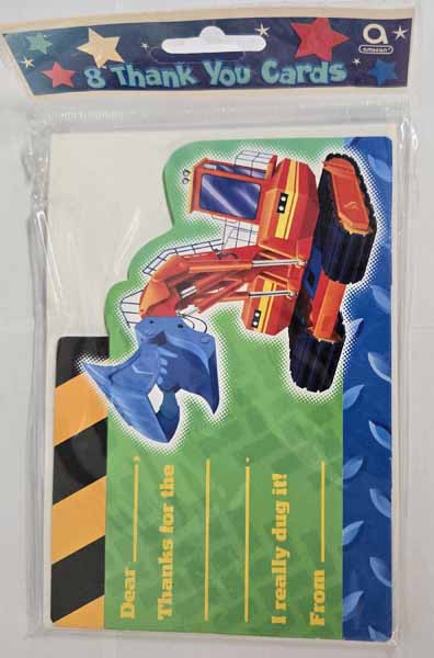 Keep On Truckin' Thank You Cards, 8 Count