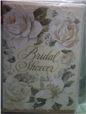 Cherish Bouquet Bridal Shower Invitations, 8 Pack