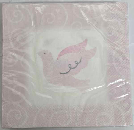 Simply Sparkling Dove Luncheon Napkins, 16 Count