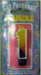 Number 1 Molded Cake Candle, 2 Inch